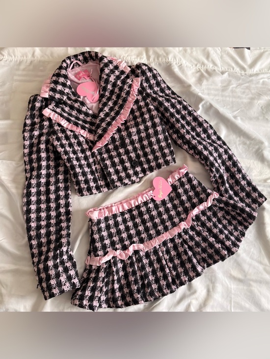 Sugar Thrillz Jackets & Blazers - Tweed blazer and skirt set